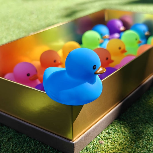 36Pcs Rainbow Rubber Ducks Bulk Pack – Colorful Mini Bath Toys for Pool Party, Holiday Decor & Kids Gift
