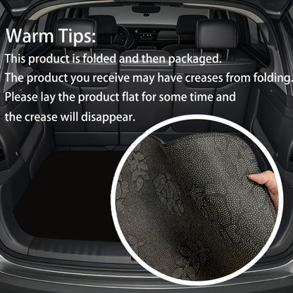 Car Floor Mats Set 2/4pcs, Durable Easy-Clean Universal Fit Interior Floor Liners for Men & Women, Stylish Blessing Pattern Car Carpet Pad, Great Gift for All Seasons