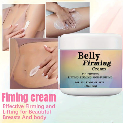 Body Cream 50g Jar with Caffeine Shea Butter Vitamin E and Macadamia Oil for External Belly Arm and Body Use