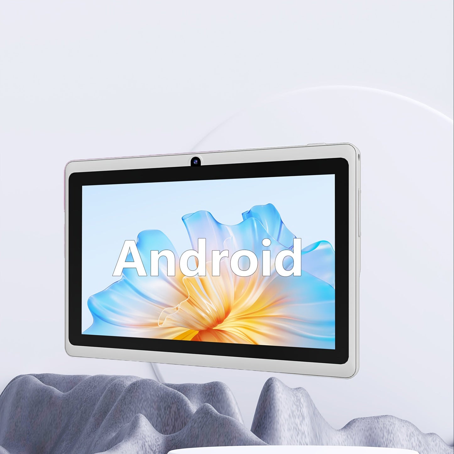 GPS FM Radio Android Tablet 7 & 10.1 Inch 6GB RAM 512GB Expandable Storage WiFi Dual Camera Quad-Core Android 11 Tablet PC with Leather Case Stereo Speakers Type-C Charging Pink Blue Black