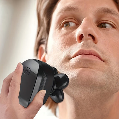 Electric Shaver Three-Blade Floating Head with Wet/Dry Use, LED Battery Display and Approximate 1-Hour Charge