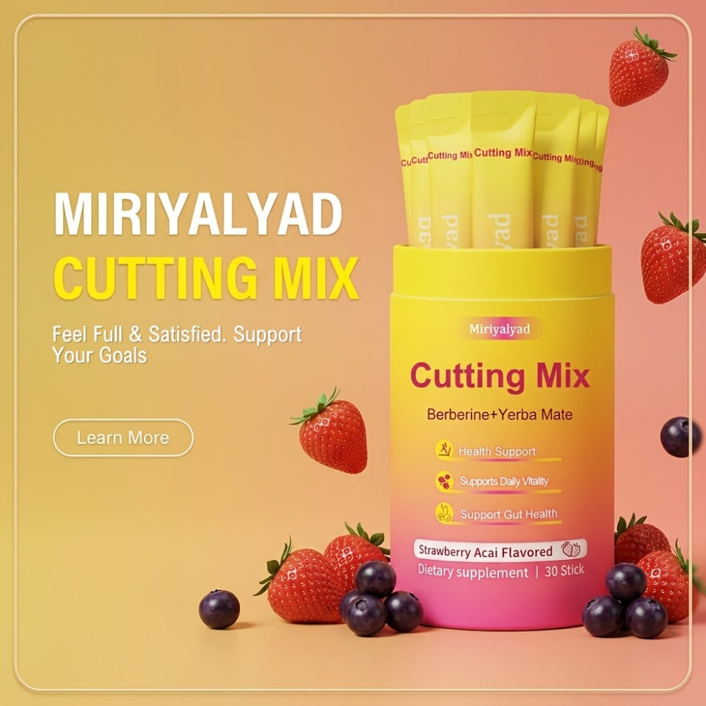 Dietary Supplement Stick Packs with Mirtyalyad Label, Berberine, Yerba Mate, 30 Sticks and 180g Net Weight