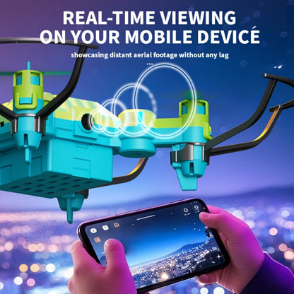 Watch-Controlled Mini RC Drone with Two Rechargeable Batteries in Blue, Green or Black for Indoor Flight