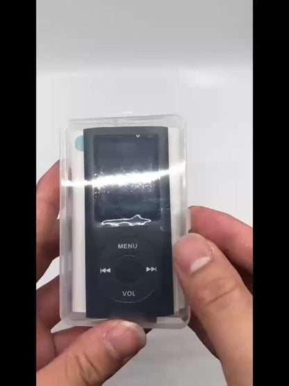 MP3 MP4 Player for Students 128GB Expandable, 8-Hour Battery HiFi Lossless Sound, 1.8 Inch Color Screen, FM Radio, Voice Recorder, E-Book Reader, English Listening Learning Device