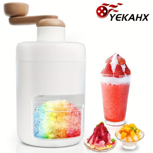 Manual Ice Shaver Machine – Hand-Powered Snow Cone Maker & Ice Crusher, BPA-Free, Portable for Home, Parties, Picnics & BBQs, Includes Ice Cube Trays, Easy to Use Shaved Ice Maker for Kids & Adults