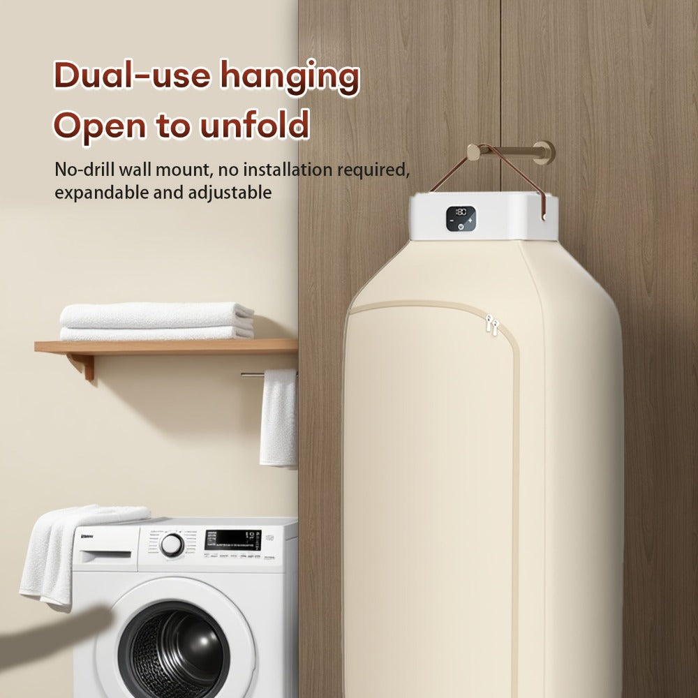 Portable Clothes Dryer with Fabric Drying Bag and Beige1, Beige2 or UV Deluxe Checkout Models
