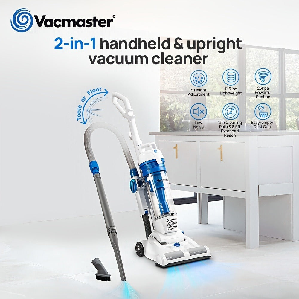 Vacmaster UC0101 Bagless Upright Vacuum Cleaner with 13-Inch Cleaning Path, 20-Foot Cord and Hand Tools