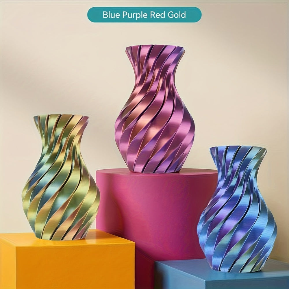 SUNLU PLA+ Four-Color Glossy Filament 1.75mm 1kg 4kg Multicolor Gradient Red Yellow Green Black Blue Purple Orange Gold FDM 3D Printer Filament Creality Bambu Prusa Compatible