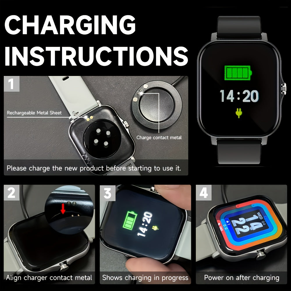 Smartwatch – Bluetooth Calling with 1.83" Full Touch Screen, Multiple Sport Modes, Music Control & Sedentary Reminder – Fitness Tracker…
