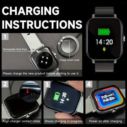 Smartwatch – Bluetooth Calling with 1.83" Full Touch Screen, Multiple Sport Modes, Music Control & Sedentary Reminder – Fitness Tracker…