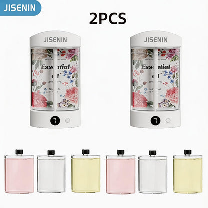 Mini Aroma Diffuser & Humidifier 2-in-1 Portable USB Rechargeable, 7-Level Timer, Silent Operation