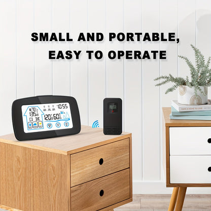 Digital Weather Station | Touch Screen Clock Thermometer Hygrometer