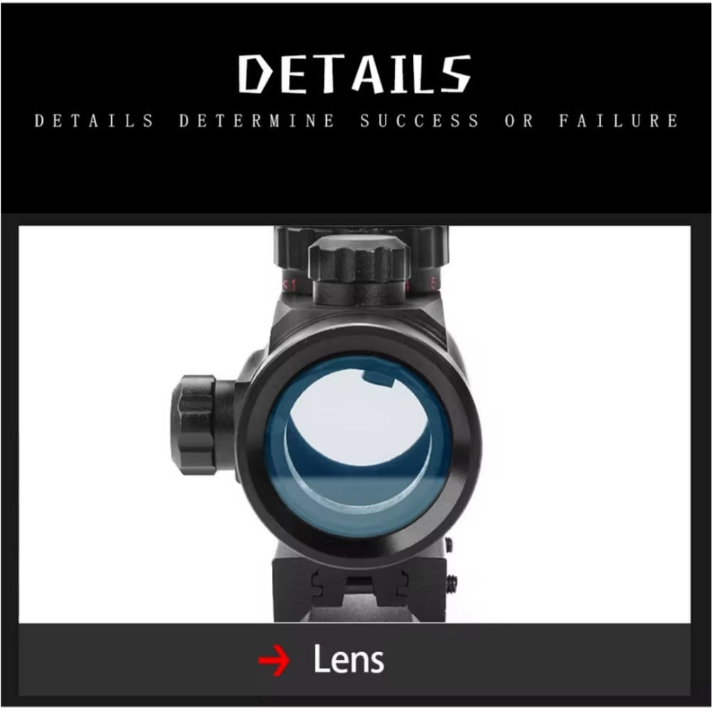 Red Green Dot Sight Scope 1x40 with Picatinny Rail Mount | 2 Reticle Types, Adjustable Brightness for Rifles, Shotguns, Airsoft & Tactical Shooting