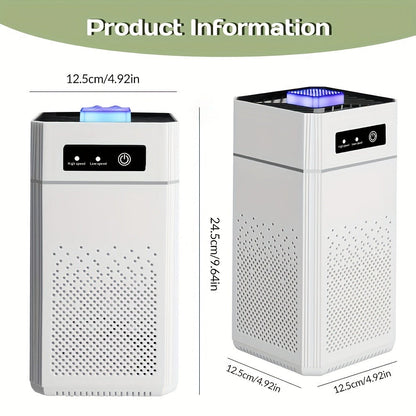HEPA Air Purifier for Home Large Room Up to 1291 Sqft, Quiet 34dB Air Cleaner for Smoke Allergies Pet Dander Odor, 3-Speed USB Air Purifier with Aromatherapy for Bedroom Office