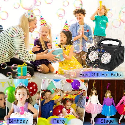 Dual-Wheel Bubble Machine with White Single-Unit or Black and Light White Two-Unit Bundle Labels