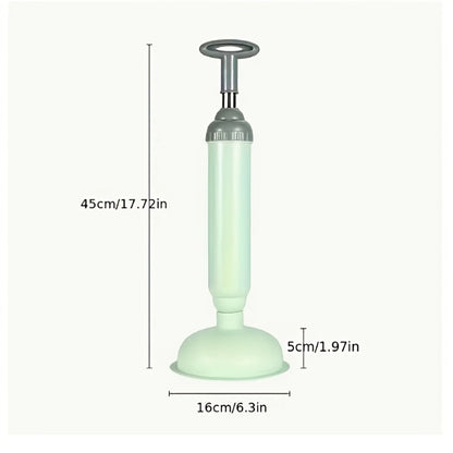 Flexible High-Pressure Drain Pipe Clog Remover - Manual Toilet Plunger & Pipe Dredging Tool