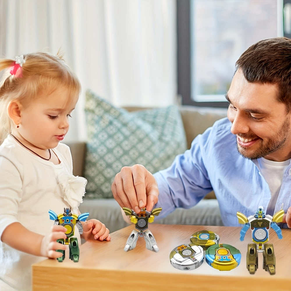 Fidget Spinner, Deformation Robot Fingertip Gyro, Creative Finger Gyroscope Toy for Kids & Adults