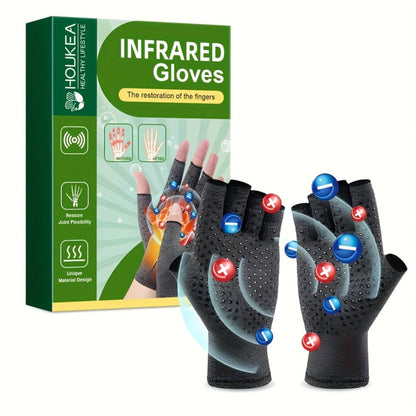 Compression Arthritis Gloves Breathable Joint Care 2 Pairs for Men & Women – Polyester Hand Support Gloves for Arthritis Pain Relief, Daily Use, Sports & Leisure Activities