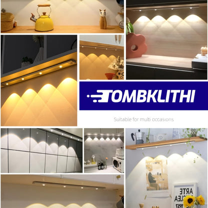 Rechargeable Motion Sensor Cabinet Lights with Dimming and Three Modes in Four Size, Color and Pack Options