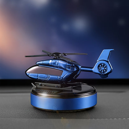 Car Air Freshener Solar Helicopter Dashboard Diffuser with Refillable Chamber and Three Color Options