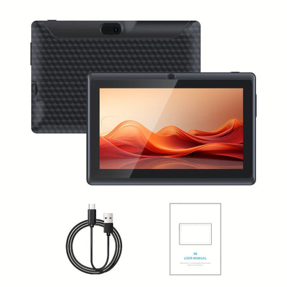 PEICHENG 7 Inch Android Tablet, 2GB RAM 32GB ROM, 1024x600 IPS Screen, 3000mAh Battery, Dual Camera 2MP+5MP, 2.4G WiFi, Type-C, Tablet PC for Kids Reading Learning Photos Entertainment