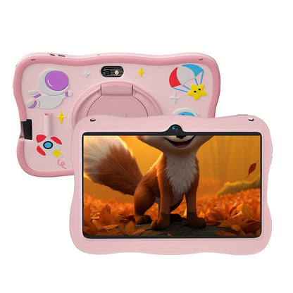 Android 14 Tablet 7 Inch 2025 New Model 5G WiFi 4GB RAM 32GB ROM HD IPS Interactive Display Parental Controls Pre-Installed Apps Kids & Family Tablet – Pink & Blue