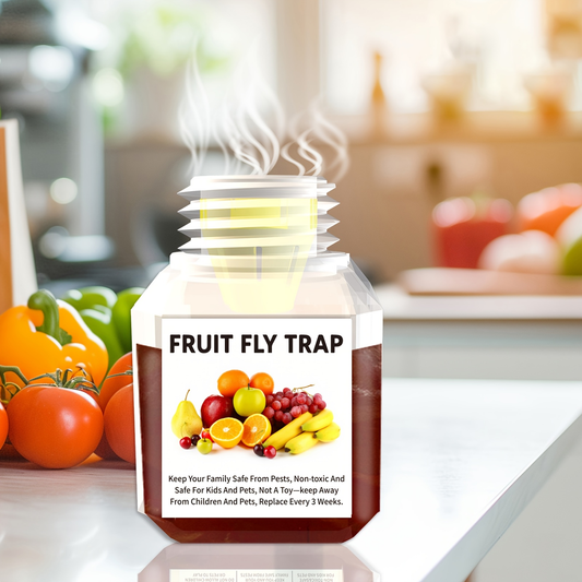 Fruit Fly Trap Indoor Sticky Flying Insect Catcher Bug Trap for Kitchen Home Plant Gnat Whitefly Fungus Gnat Non-Toxic Pest Control