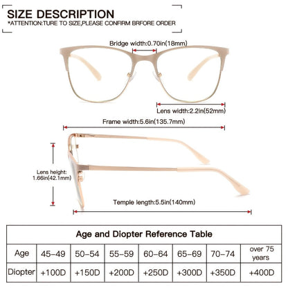 Anti Blue Light Reading Glasses 3 Pack Metal Frame Rectangular Readers – Polycarbonate Lenses, Spring Hinges, Unisex Men Women Mixed Colors, Multiple Magnification Strengths for Reading and Screen Use