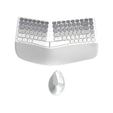 Gray gradient ergonomic keyboard and mouse set