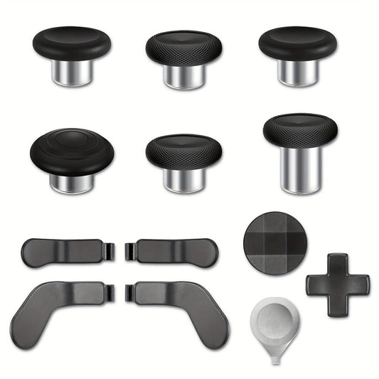 Xbox Elite Controller Series 2 Accessories 13-in-1 Replacement Kit - Paddles Thumbsticks Analog Sticks 2 D-Pads Repair Tool Stainless Steel Parts Set for Xbox Elite 2