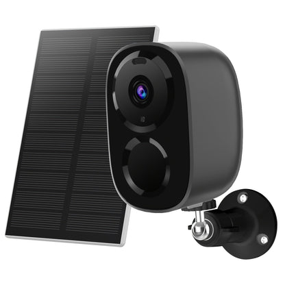 Solar Outdoor Security Camera with Dual-Band 2.4/5GHz WiFi, 5000mAh Battery and Black or White Body