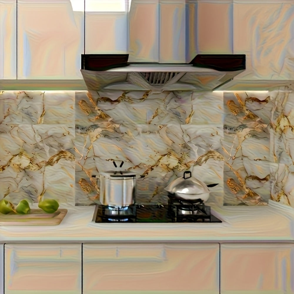 11.8 x 23.6-Inch Marble-Pattern Foam Wall Panels in 50- or 100-Piece Color and Count Options