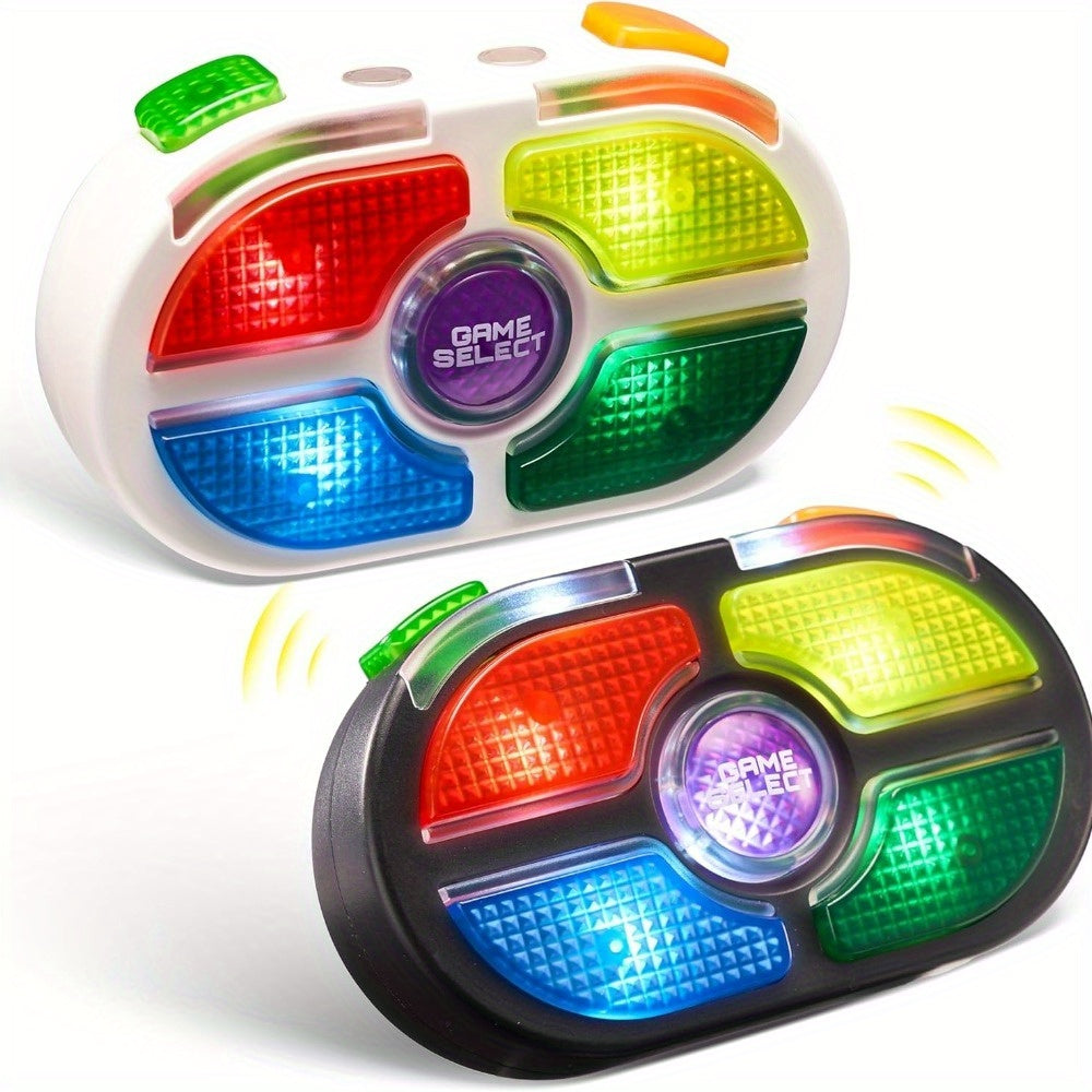 Portable Handheld Gaming Device 2-Pack – 7-Button Electronic Game with 4 Modes, Light & Sound, Memory & Speed Battle for Kids Ages 8+, Fun Party Favor & Christmas Gift