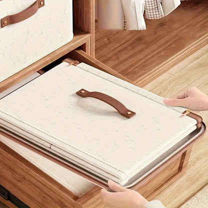 Foldable Storage Bins with Lids 2 Pack - Large Capacity Collapsible Storage Boxes Organizer for Clothes, Blankets, Books, Toys, Under Bed Storage, Closet Shelf