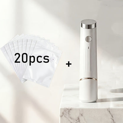 Pen-Style Handheld Vacuum Sealer with One-Button Operation, Type-C Charging and 10 Reusable Bags