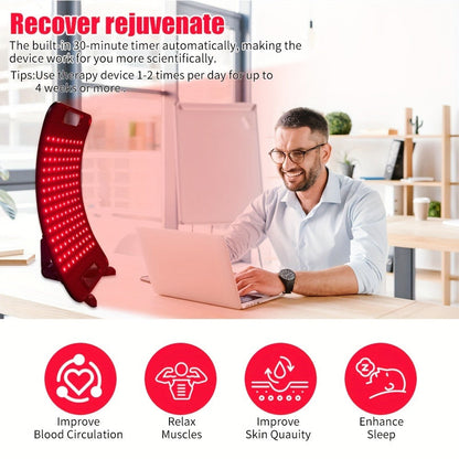 Red Light Therapy for Face & Body – 660nm Red Light & 850nm Infrared LED Lamp with Stand, Skin Rejuvenation, Anti-Aging & Pain Relief Device, Self-Care Gift for Women & Men, Birthday & Holiday Gift