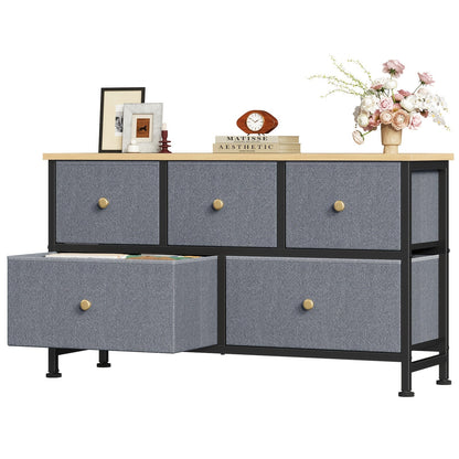 Dresser shown in the Blue - 5 Drawer option