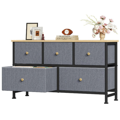 5-Drawer Metal Dresser with Multiple Color Options for Bedroom detail image - detail view 17