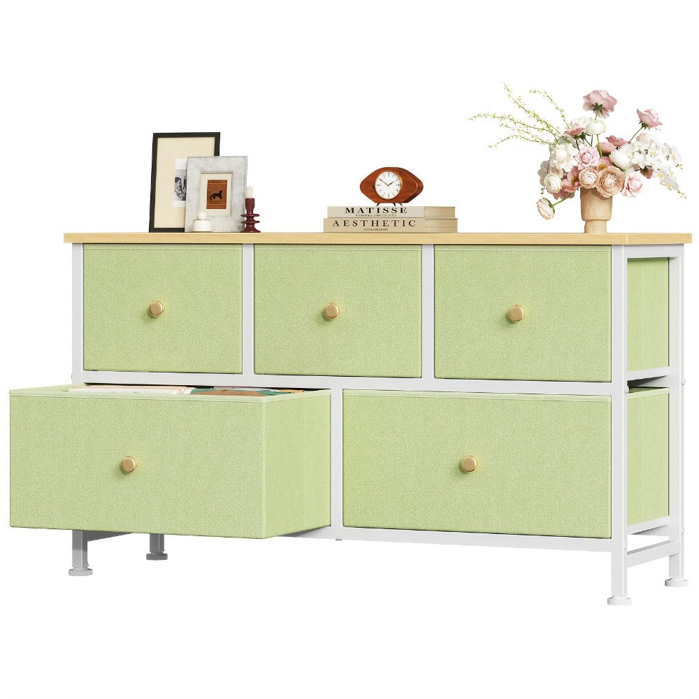 5-Drawer Metal Dresser with Multiple Color Options for Bedroom detail image - detail view 19
