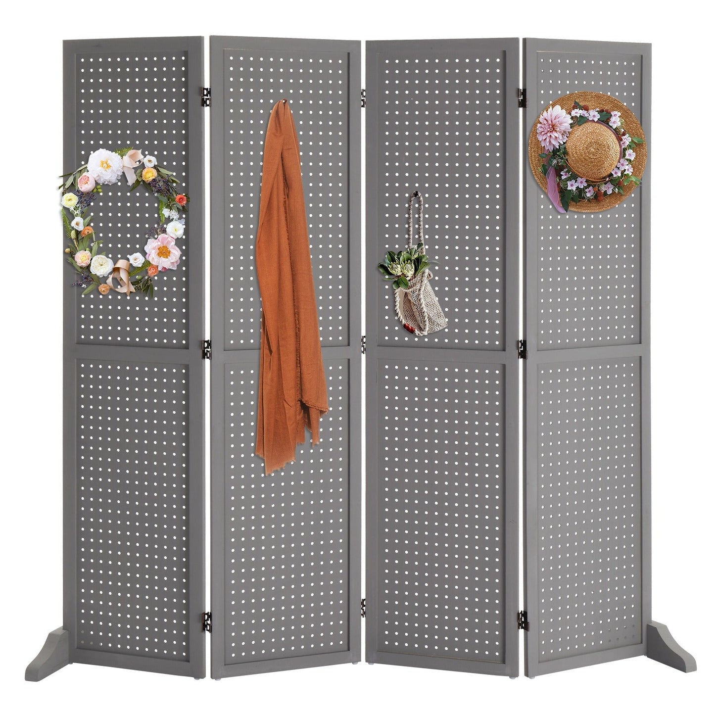 Room Divider shown in the Grey, With Base option