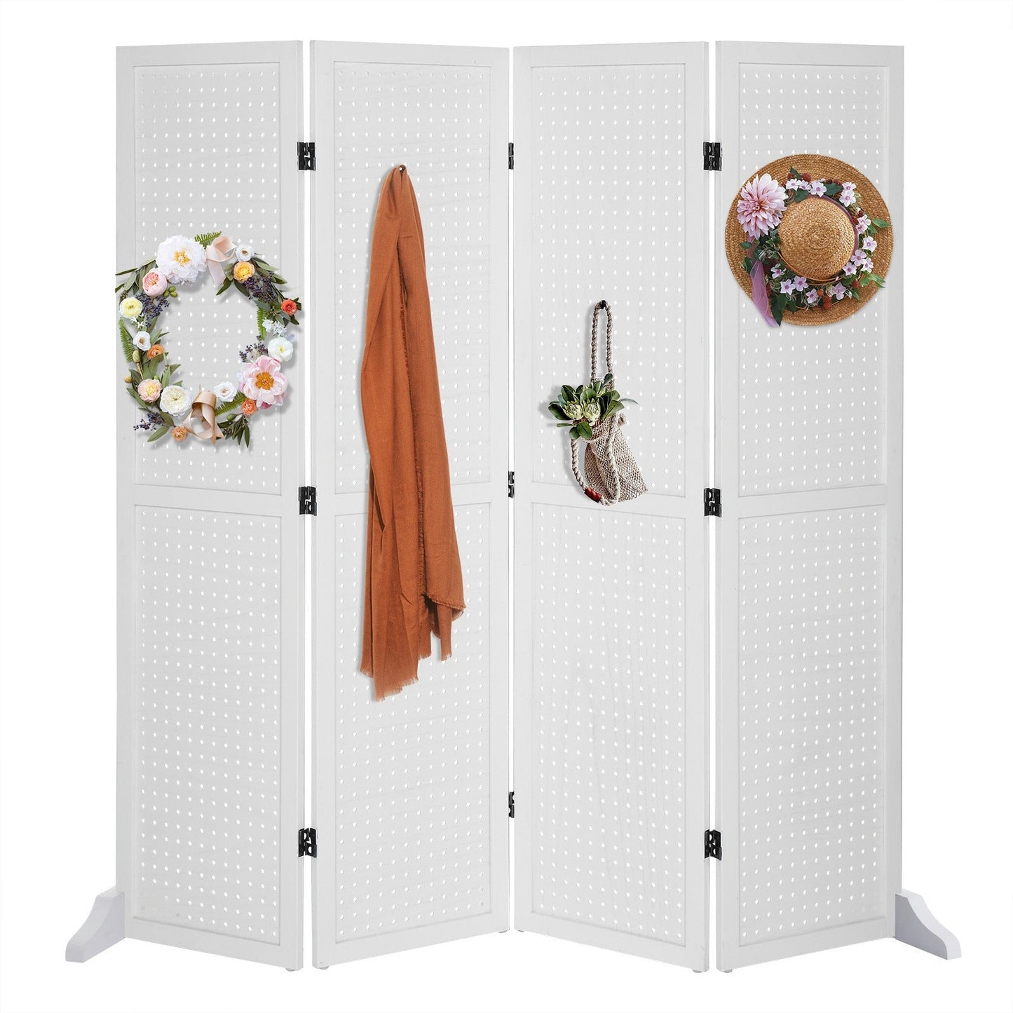 Room Divider shown in the White, With Base option