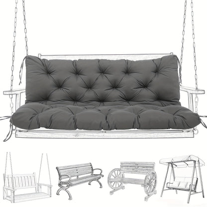 Outdoor Swing Cushion shown in the Dark Gray, 60 x 40 x 5 inches option