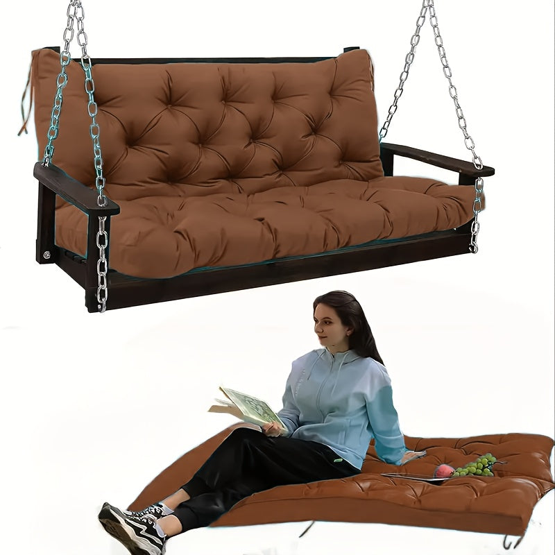 Outdoor Swing Cushions shown in the Coffee(5 Inch Thick) option