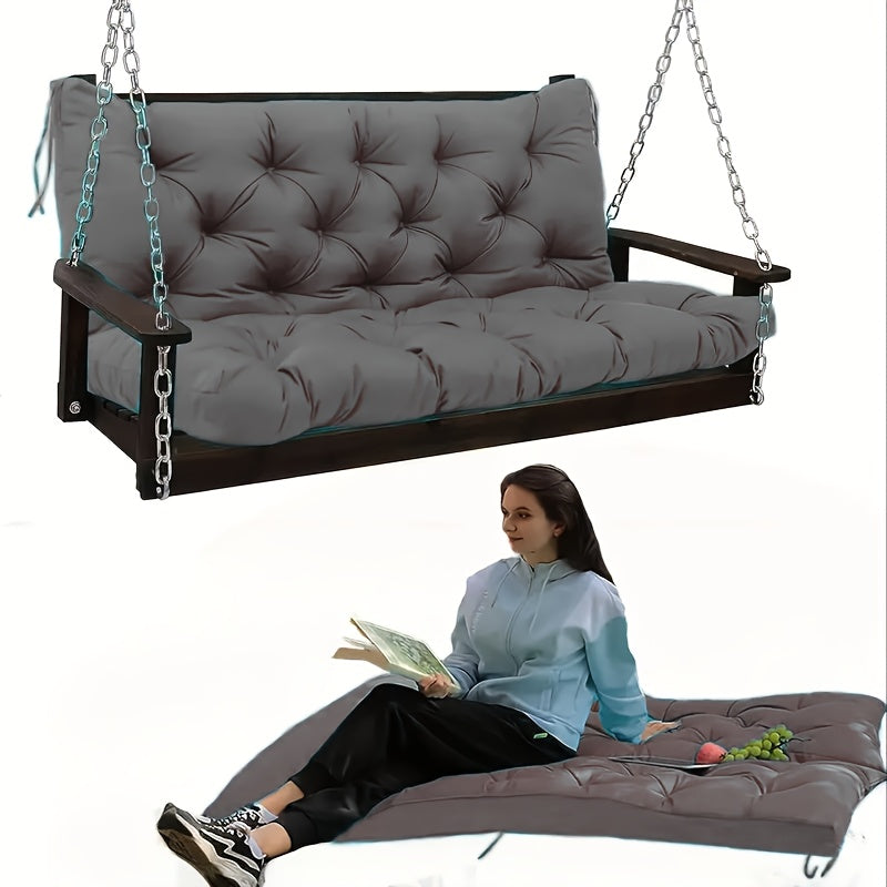 Outdoor Swing Cushions shown in the Dark Gray(5 Inch Thick) option