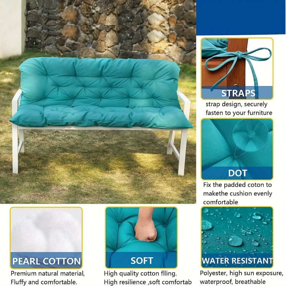 5-Inch Outdoor Swing Cushions with Waterproof Protection and Washable Cover for Patio detail image - detail view 10