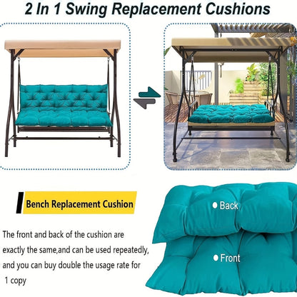 5-Inch Outdoor Swing Cushions with Waterproof Protection and Washable Cover for Patio detail image - detail view 12