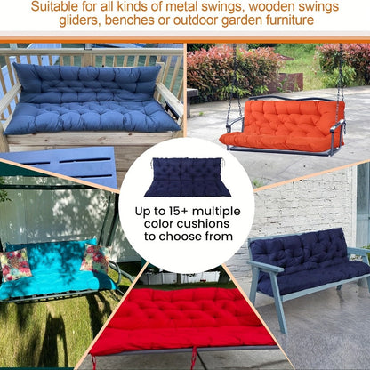 5-Inch Outdoor Swing Cushions with Waterproof Protection and Washable Cover for Patio detail image - detail view 16