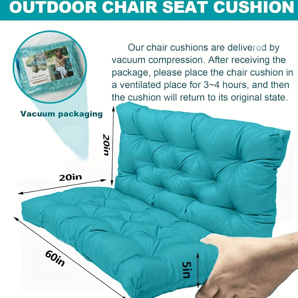 5-Inch Outdoor Swing Cushions with Waterproof Protection and Washable Cover for Patio detail image - detail view 4