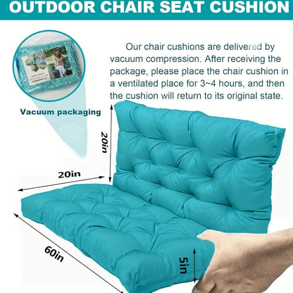 5-Inch Outdoor Swing Cushions with Waterproof Protection and Washable Cover for Patio detail image - detail view 4