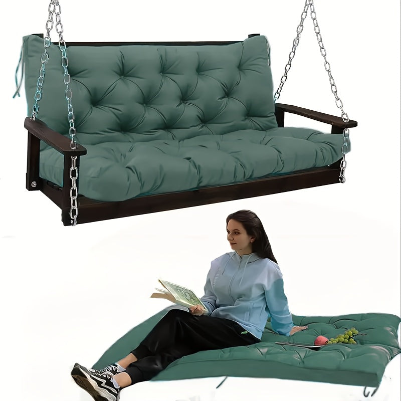 Outdoor Swing Cushions shown in the Forest Green(5 Inch Thick) option